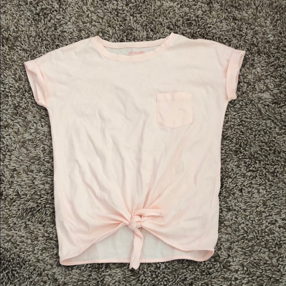 Crew cuts Everyday pink knot tee